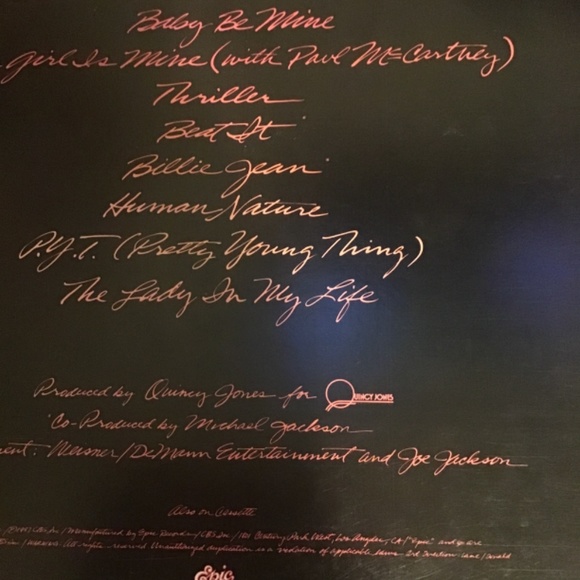 Epic Record, #1 record ever Sold, MICHAEL JACKSON ‘S THRILLER, original , 1982 - Picture 6 of 8